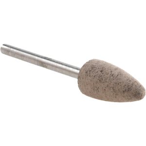 CRATEX Mounted Point: 3/4" Thick, 1/8" Shank Dia, B52, 80 Grit, Medium B52A80CXI 1/8