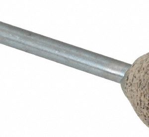 CRATEX Mounted Point: 1/2" Thick, 1/8" Shank Dia, B121, 36 Grit, Very Coarse B121A36CXH 1/8