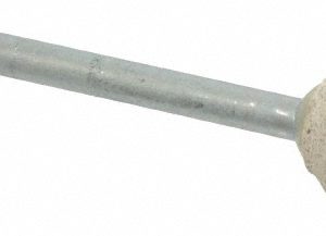 CRATEX Mounted Point: 1/2" Thick, 1/8" Shank Dia, B121, 80 Grit, Medium B121A80CXG 1/8