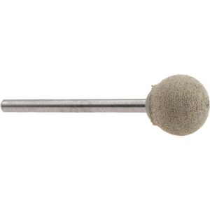 CRATEX Mounted Point: 1/2" Thick, 1/8" Shank Dia, B121, 80 Grit, Medium B121A80CXH 1/8