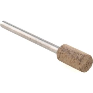 CRATEX Mounted Point: 1/2" Thick, 1/8" Shank Dia, W163, 80 Grit, Medium W163A80CXI 1/8