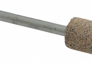 CRATEX Mounted Point: 3/4" Thick, 1/8" Shank Dia, W177, 36 Grit, Very Coarse W177A36CXH 1/8