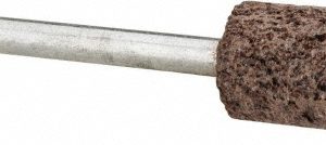 CRATEX Mounted Point: 3/4" Thick, 1/8" Shank Dia, W177, 36 Grit, Very Coarse W177A36CXI 1/8