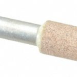 CRATEX Mounted Point: 1-1/4" Thick, 1/4" Shank Dia, W179, 80 Grit, Medium W179A80CXH 1/4