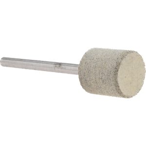 CRATEX Mounted Point: 1/2" Thick, 1/8" Shank Dia, W185, 80 Grit, Medium W185A80CXG 1/8