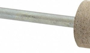 CRATEX Mounted Point: 1/2" Thick, 1/8" Shank Dia, W185, 80 Grit, Medium W185A80CXH 1/8