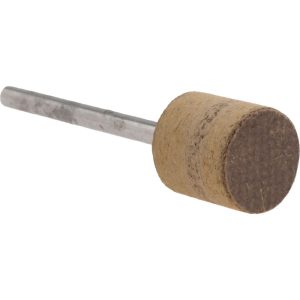 CRATEX Mounted Point: 1/2" Thick, 1/8" Shank Dia, W185, 80 Grit, Medium W185A80CXI 1/8