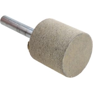 CRATEX Mounted Point: 1" Thick, 1/4" Shank Dia, W220, 80 Grit, Medium W220A80CXG 1/4