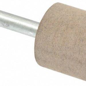 CRATEX Mounted Point: 1" Thick, 1/4" Shank Dia, W220, 80 Grit, Medium W220A80CXH 1/4