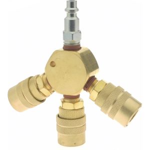 VALUE COLLECTION Manifold: 1/4" Inlet, 1/4" Outlet, 1 Inlet Port, 3 Outlet Ports, 4.5" OAL, 0.88" OAW 2642322530