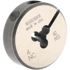 MADE IN USA DIES Round Die: #4-40, High Speed Steel 03690278