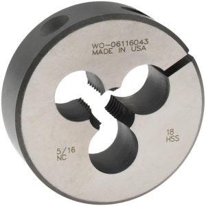 MADE IN USA DIES Round Die: 5/16-18, High Speed Steel 03694098