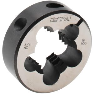MADE IN USA DIES Round Die: 3/4-10, High Speed Steel 03694510
