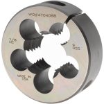 MADE IN USA DIES Round Die: 7/8-9, 2" OD, High Speed Steel 03695574
