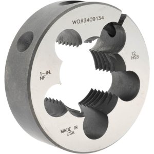MADE IN USA DIES Round Die: 1-12, 2" OD, High Speed Steel 03695665