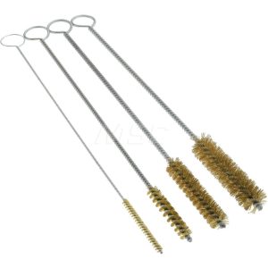 PRO-SOURCE Scratch Brush Set: Brass, 1/2, 1/4, 1/8 & 3/8" Trim Length 08050