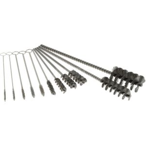 PRO-SOURCE Scratch Brush Set: Stainless Steel, 1/2, 1/4, 3/4, 3/8 & 5/16" Trim Length 08040