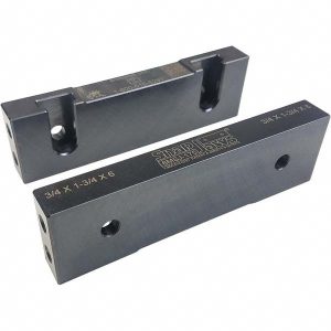 SNAP JAWS Vise Jaw: 6.00" Wide, 1-3/4" High, 0.7500" Thick, Flat 6MSJ-175