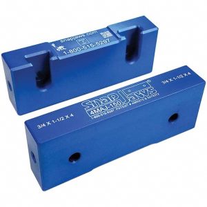SNAP JAWS Vise Jaw: 4.00" Wide, 1-1/2" High, 0.7500" Thick, Flat 4MAJ-150