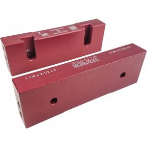 SNAP JAWS Vise Jaw: 8.00" Wide, 2-1/2" High, 1.2500" Thick, Flat 8MAJ-250