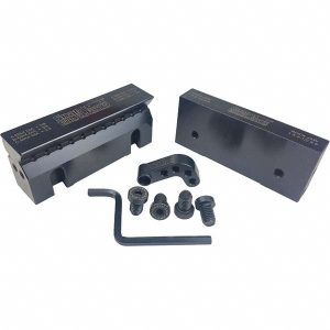 SNAP JAWS Vise Jaw: 6.00" Wide, 1-1/8" High, 0.1250" Thick, V-Groove 6RHJ-150