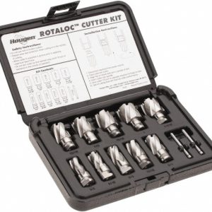 HOUGEN 11 Piece, 1/2 to 1-1/16" Cutter Diam, 3/4" Cutting Depth, Cobalt Annular Cutter Set 17001