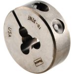 IRWIN HANSON Round Die: #10-32, 1" OD, Carbon Steel 3731