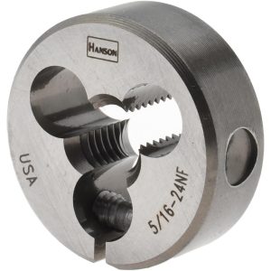 IRWIN HANSON Round Die: 5/16-24, 1" OD, Carbon Steel 3829
