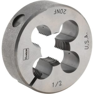 IRWIN HANSON Round Die: 1/2-20, Carbon Steel 4045ZR
