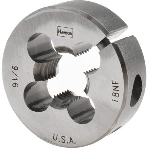IRWIN HANSON Round Die: 9/16-18, Carbon Steel 4049ZR