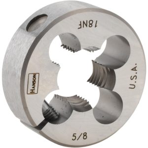 IRWIN HANSON Round Die: 5/8-18, Carbon Steel 4054