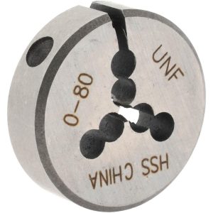 VALUE COLLECTION Round Die: #0-80, High Speed Steel 314-1000