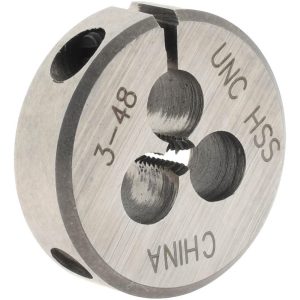 VALUE COLLECTION Round Die: #3-48, High Speed Steel 314-1010