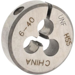 VALUE COLLECTION Round Die: #6-40, High Speed Steel 314-1024