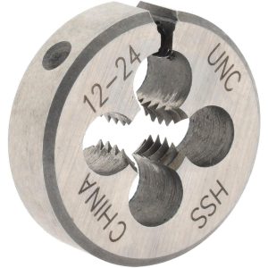 VALUE COLLECTION Round Die: #12-24, High Speed Steel 314-1034