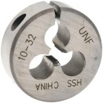 VALUE COLLECTION Round Die: #10-32, 1" OD, High Speed Steel 314-1132