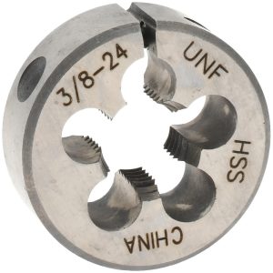 VALUE COLLECTION Round Die: 3/8-24, 1" OD, High Speed Steel 314-1150