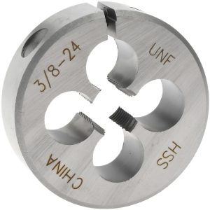 VALUE COLLECTION Round Die: 3/8-24, High Speed Steel 314-1250