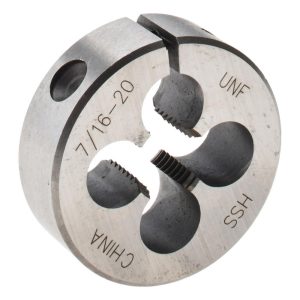 VALUE COLLECTION Round Die: 7/16-20, High Speed Steel 314-1256