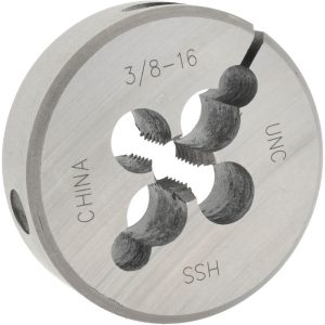 VALUE COLLECTION Round Die: 3/8-16, 2" OD, High Speed Steel 314-1348
