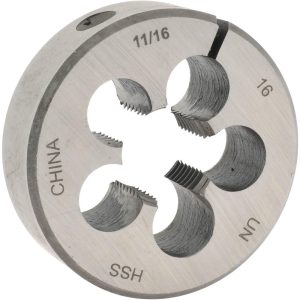 VALUE COLLECTION Round Die: 11/16-16, 2" OD, High Speed Steel 314-1388