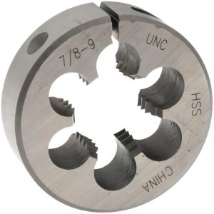 VALUE COLLECTION Round Die: 7/8-9, 2" OD, High Speed Steel 314-1372