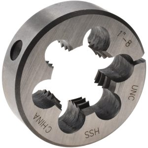 VALUE COLLECTION Round Die: 1-8, 2" OD, High Speed Steel 314-1378