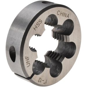VALUE COLLECTION Round Die: 1-12, 2" OD, High Speed Steel 314-1380