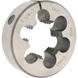 VALUE COLLECTION Round Die: 1-1/4-7, High Speed Steel 314-1484