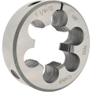 VALUE COLLECTION Round Die: 1-1/4-12, High Speed Steel 314-1486