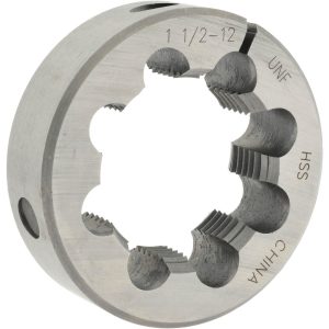 VALUE COLLECTION Round Die: 1-1/2-12, High Speed Steel 314-1494