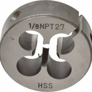 VALUE COLLECTION 1/8-27 NPT x 1-1/2" OD Round Adjustable Pipe Die 315-2120