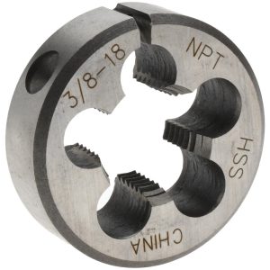 VALUE COLLECTION 3/8-18 NPT x 1-1/2" OD Round Adjustable Pipe Die 315-2124