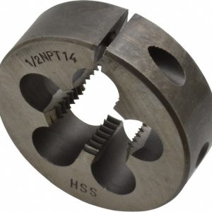 VALUE COLLECTION 1/2-14 NPT x 2" OD Round Adjustable Pipe Die 315-2134